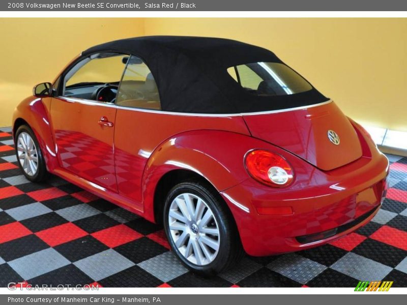 Salsa Red / Black 2008 Volkswagen New Beetle SE Convertible