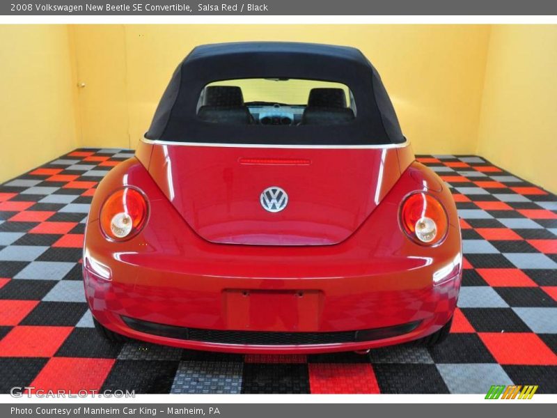 Salsa Red / Black 2008 Volkswagen New Beetle SE Convertible