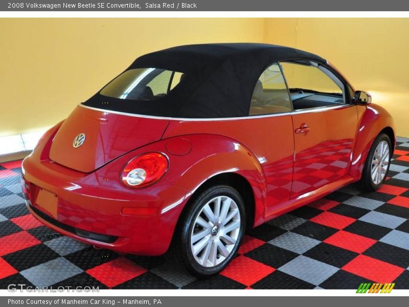 Salsa Red / Black 2008 Volkswagen New Beetle SE Convertible