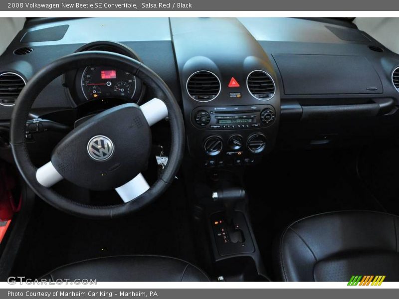 Salsa Red / Black 2008 Volkswagen New Beetle SE Convertible