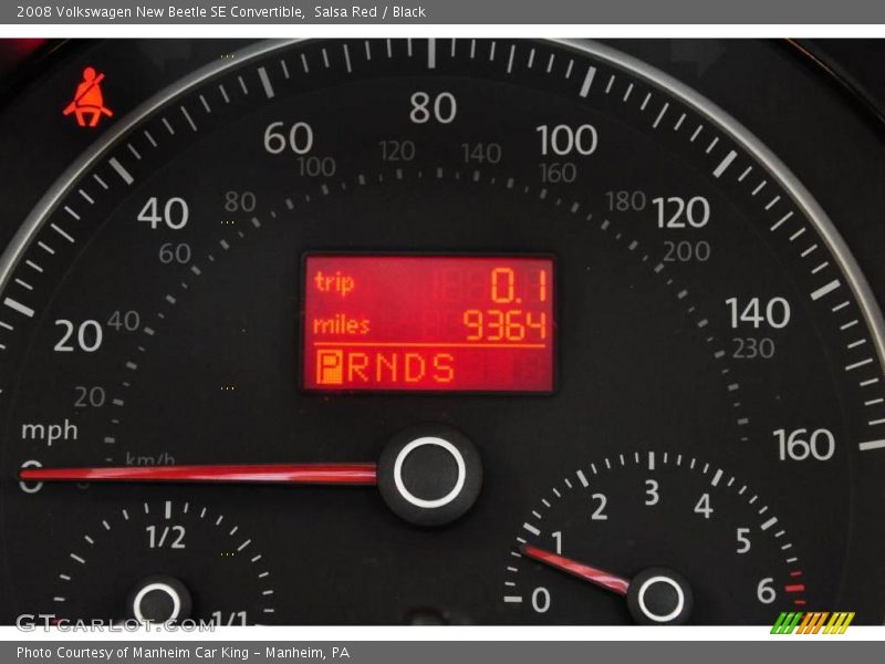 Salsa Red / Black 2008 Volkswagen New Beetle SE Convertible