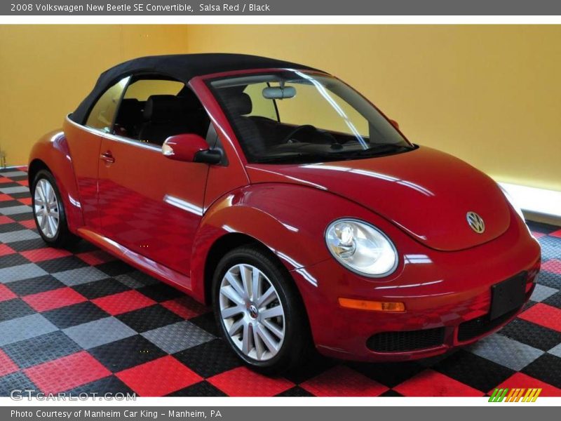 Salsa Red / Black 2008 Volkswagen New Beetle SE Convertible