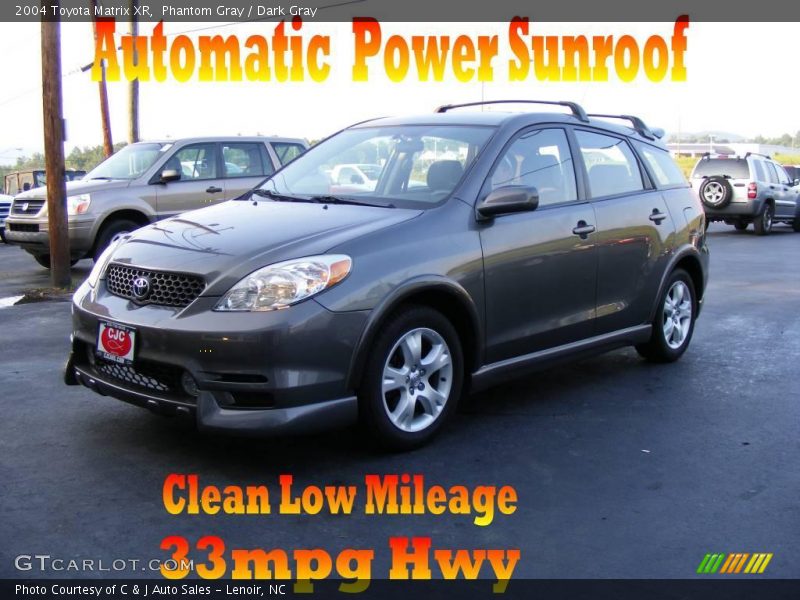 Phantom Gray / Dark Gray 2004 Toyota Matrix XR