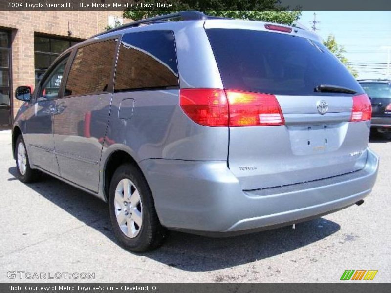 Blue Mirage Metallic / Fawn Beige 2004 Toyota Sienna LE