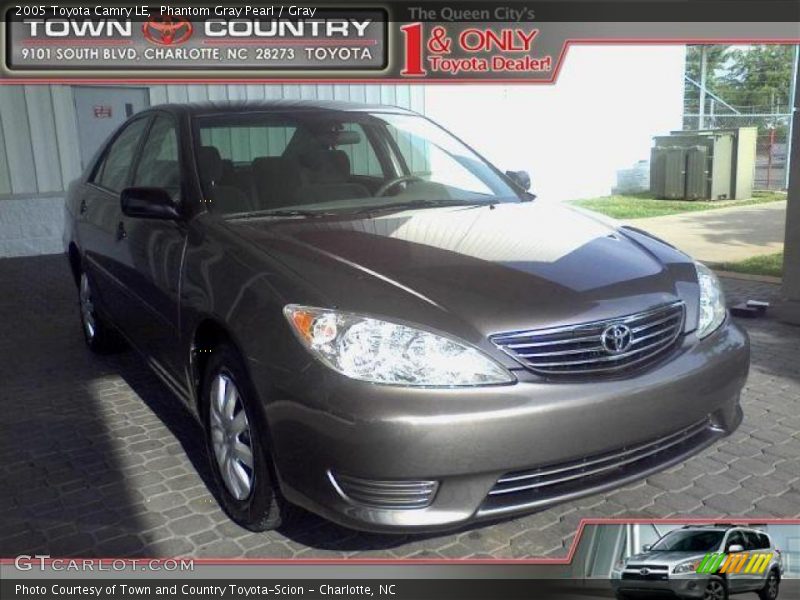 Phantom Gray Pearl / Gray 2005 Toyota Camry LE