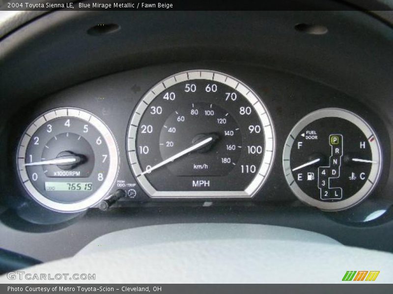 Blue Mirage Metallic / Fawn Beige 2004 Toyota Sienna LE