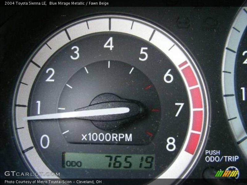 Blue Mirage Metallic / Fawn Beige 2004 Toyota Sienna LE