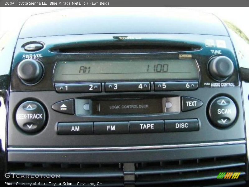 Blue Mirage Metallic / Fawn Beige 2004 Toyota Sienna LE