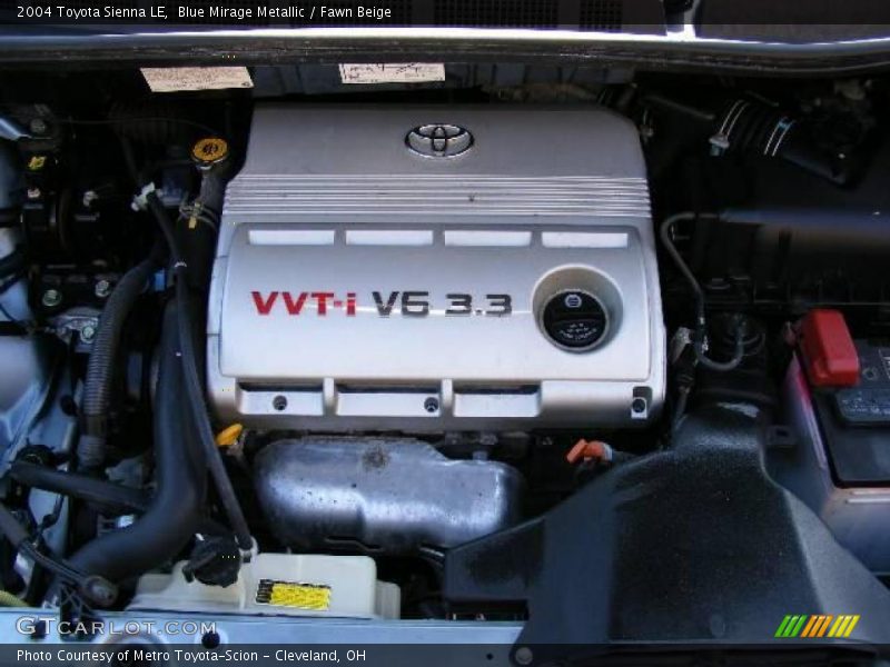 Blue Mirage Metallic / Fawn Beige 2004 Toyota Sienna LE