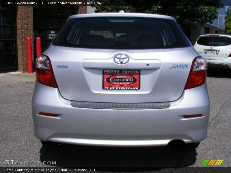 Classic Silver Metallic / Ash Gray 2009 Toyota Matrix 1.8