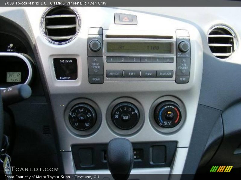 Classic Silver Metallic / Ash Gray 2009 Toyota Matrix 1.8