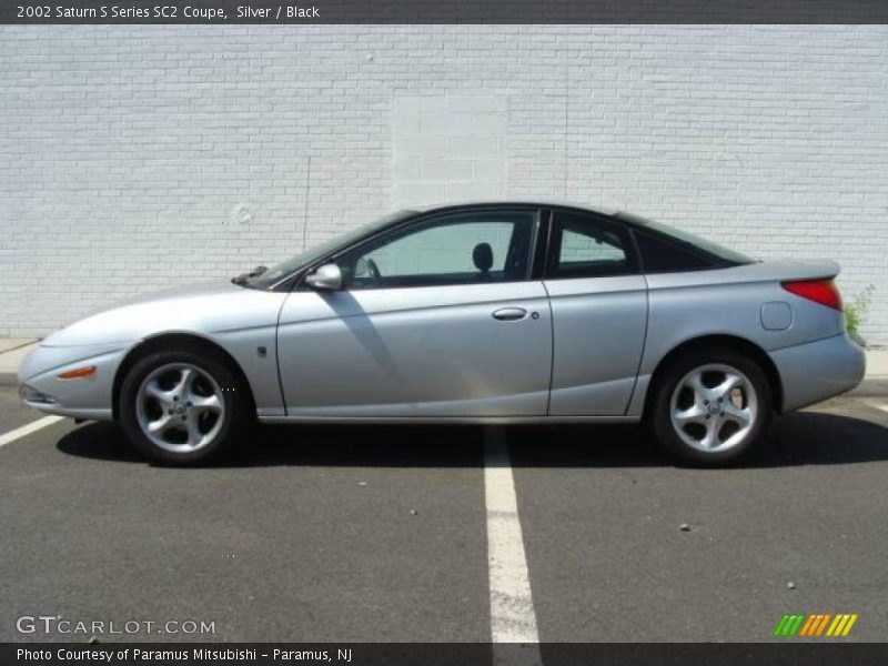 Silver / Black 2002 Saturn S Series SC2 Coupe