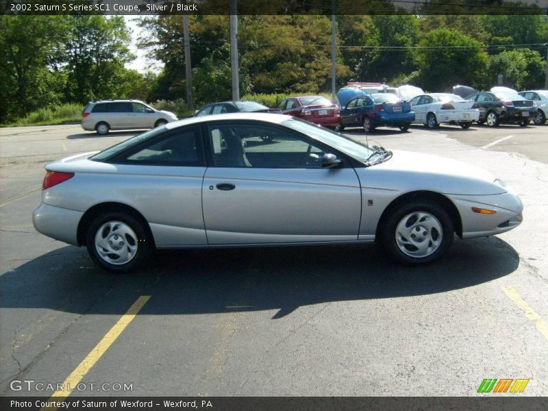 Silver / Black 2002 Saturn S Series SC1 Coupe