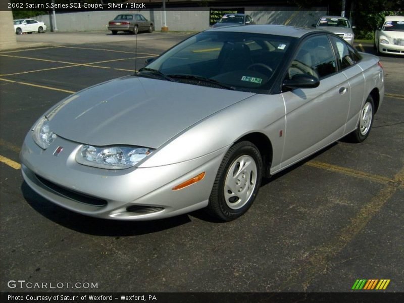Silver / Black 2002 Saturn S Series SC1 Coupe