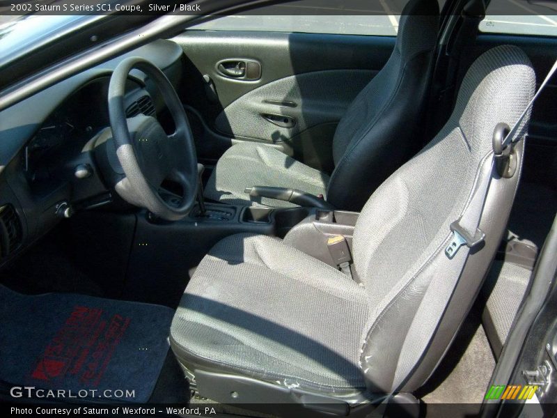 Silver / Black 2002 Saturn S Series SC1 Coupe