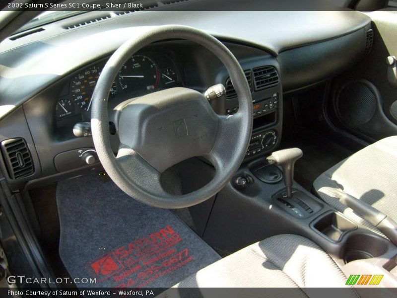 Silver / Black 2002 Saturn S Series SC1 Coupe