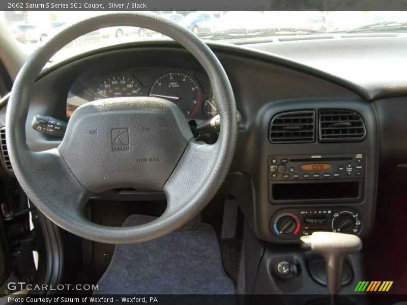 Silver / Black 2002 Saturn S Series SC1 Coupe