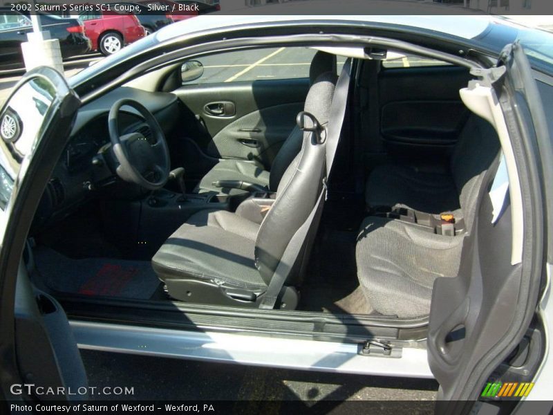 Silver / Black 2002 Saturn S Series SC1 Coupe