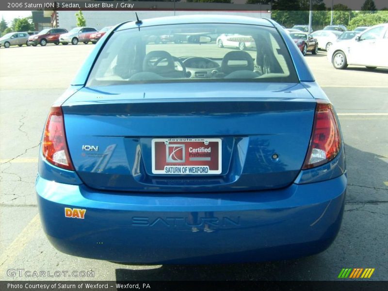 Laser Blue / Gray 2006 Saturn ION 3 Sedan