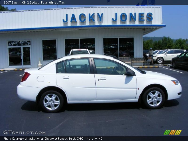 Polar White / Tan 2007 Saturn ION 2 Sedan