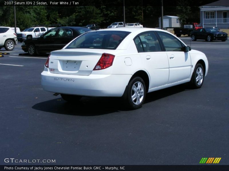 Polar White / Tan 2007 Saturn ION 2 Sedan