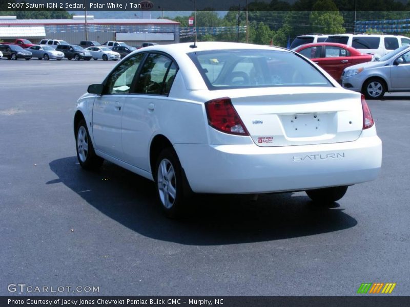 Polar White / Tan 2007 Saturn ION 2 Sedan