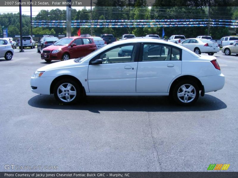Polar White / Tan 2007 Saturn ION 2 Sedan