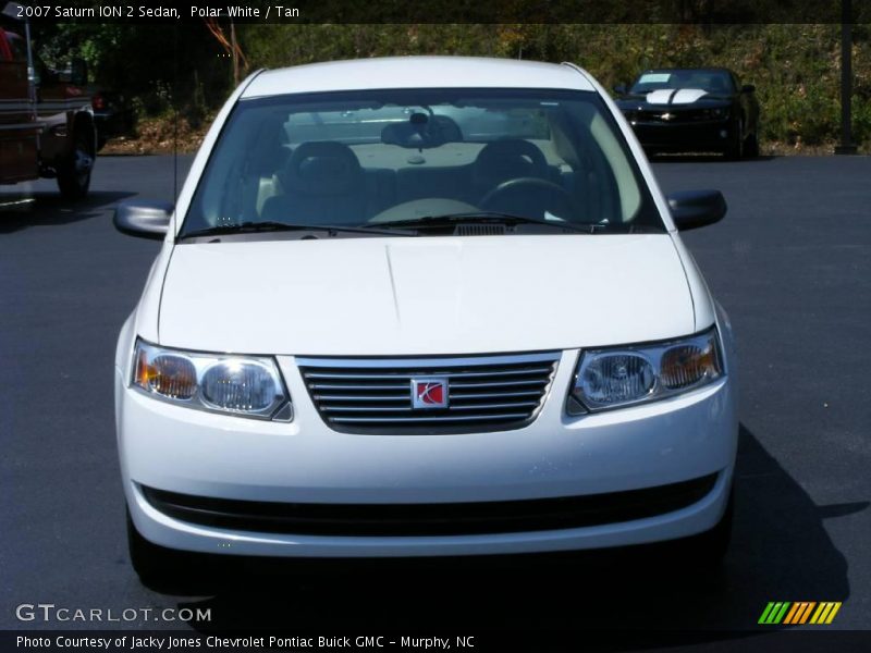 Polar White / Tan 2007 Saturn ION 2 Sedan