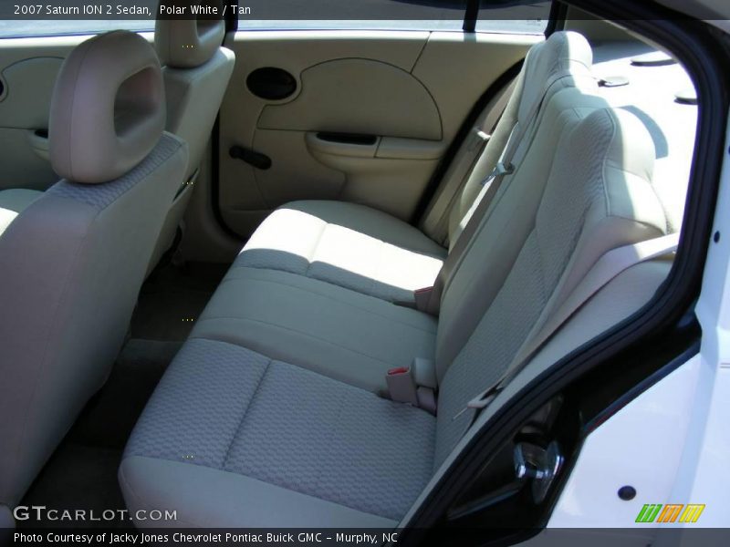 Polar White / Tan 2007 Saturn ION 2 Sedan