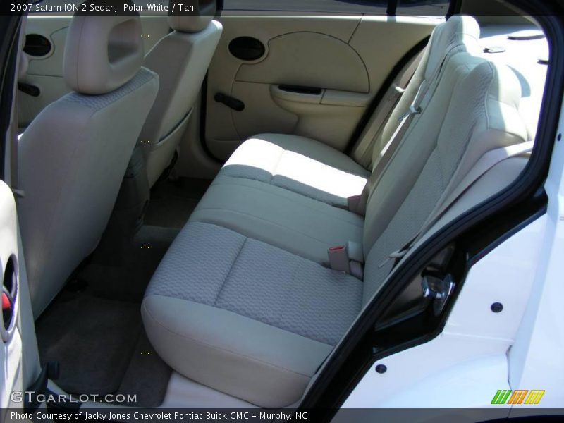 Polar White / Tan 2007 Saturn ION 2 Sedan
