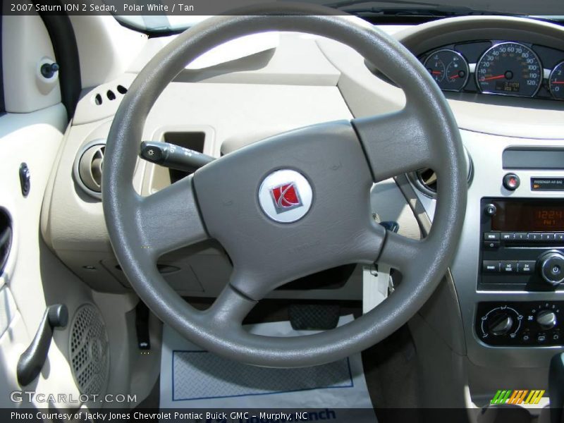 Polar White / Tan 2007 Saturn ION 2 Sedan