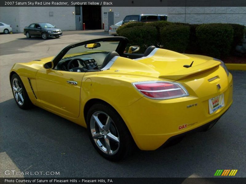 Sunburst Yellow / Black 2007 Saturn Sky Red Line Roadster