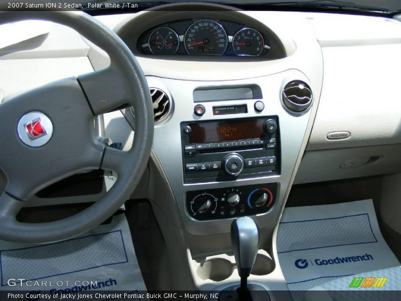Polar White / Tan 2007 Saturn ION 2 Sedan
