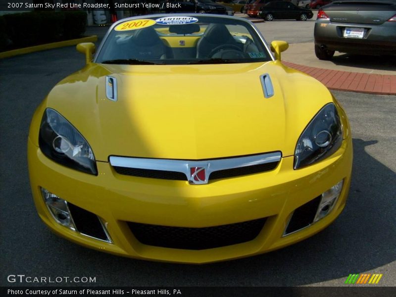 Sunburst Yellow / Black 2007 Saturn Sky Red Line Roadster