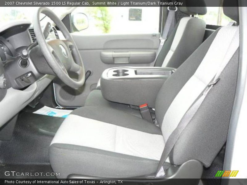 Summit White / Light Titanium/Dark Titanium Gray 2007 Chevrolet Silverado 1500 LS Regular Cab