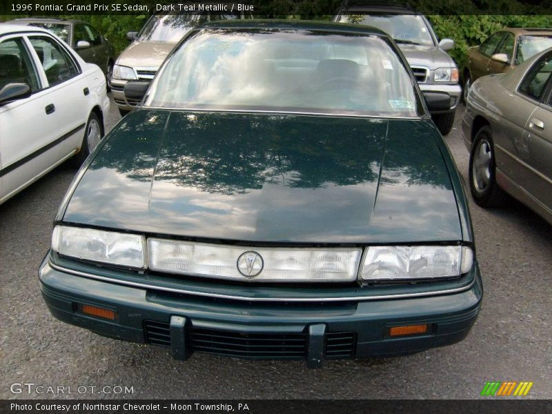 Dark Teal Metallic / Blue 1996 Pontiac Grand Prix SE Sedan