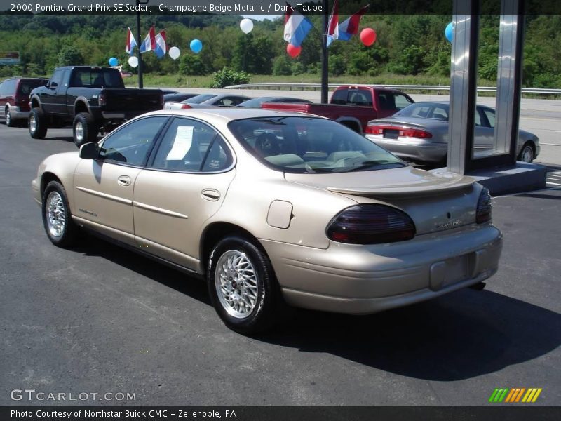 Champagne Beige Metallic / Dark Taupe 2000 Pontiac Grand Prix SE Sedan