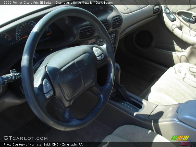 Champagne Beige Metallic / Dark Taupe 2000 Pontiac Grand Prix SE Sedan