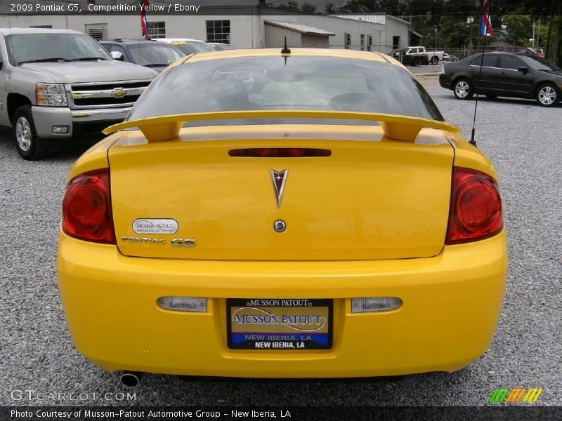 Competition Yellow / Ebony 2009 Pontiac G5
