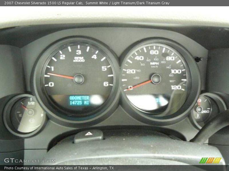 Summit White / Light Titanium/Dark Titanium Gray 2007 Chevrolet Silverado 1500 LS Regular Cab