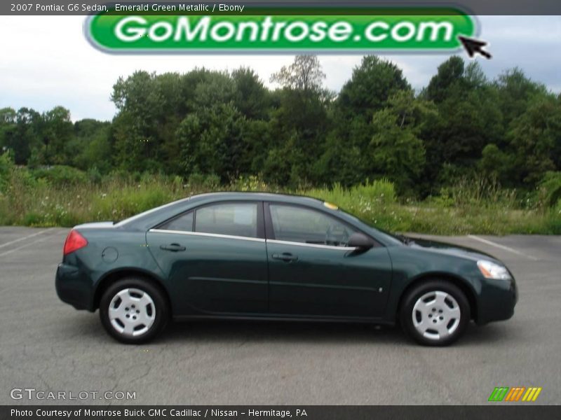 Emerald Green Metallic / Ebony 2007 Pontiac G6 Sedan