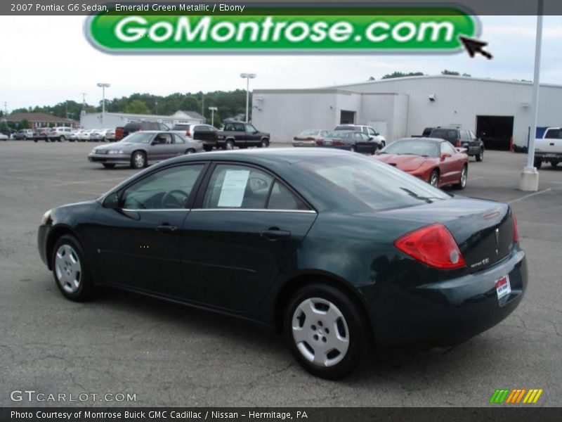 Emerald Green Metallic / Ebony 2007 Pontiac G6 Sedan