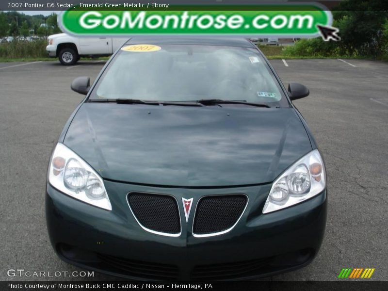 Emerald Green Metallic / Ebony 2007 Pontiac G6 Sedan