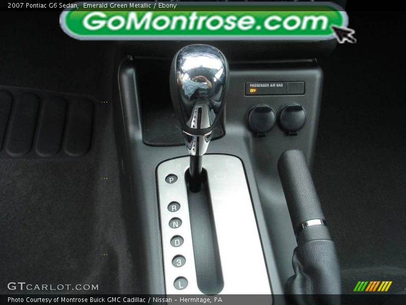 Emerald Green Metallic / Ebony 2007 Pontiac G6 Sedan