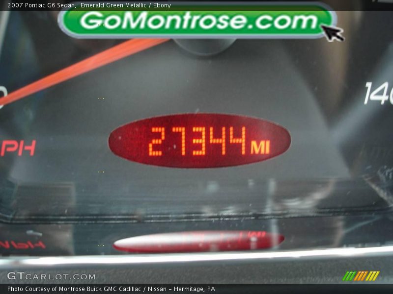 Emerald Green Metallic / Ebony 2007 Pontiac G6 Sedan