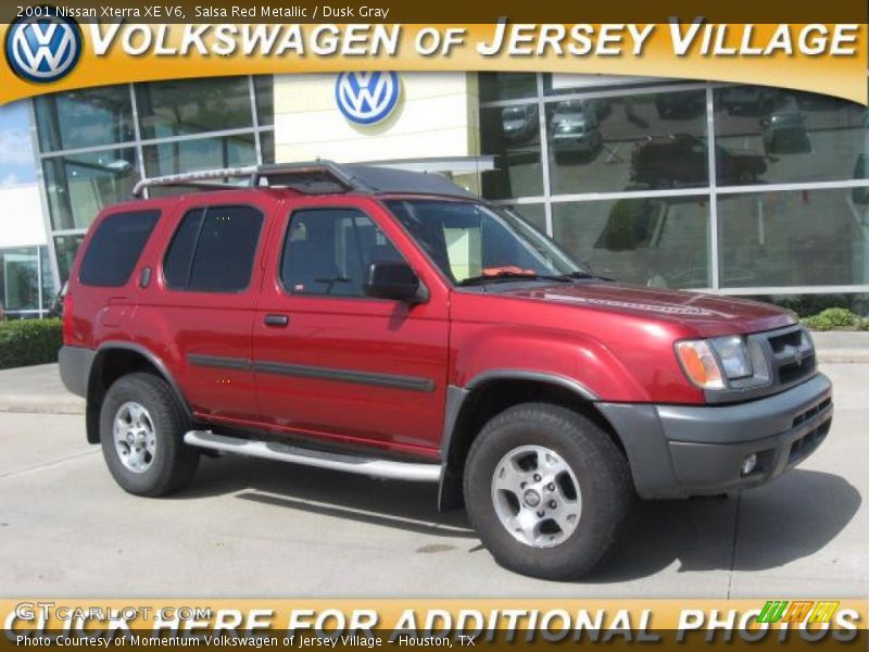 Salsa Red Metallic / Dusk Gray 2001 Nissan Xterra XE V6