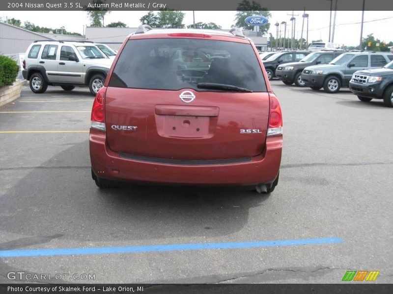 Autumn Red Metallic / Gray 2004 Nissan Quest 3.5 SL