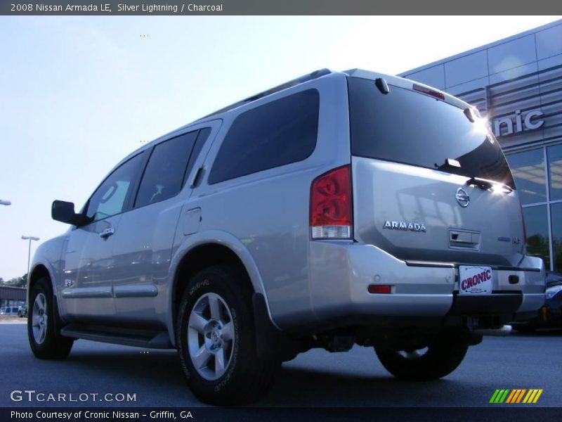 Silver Lightning / Charcoal 2008 Nissan Armada LE