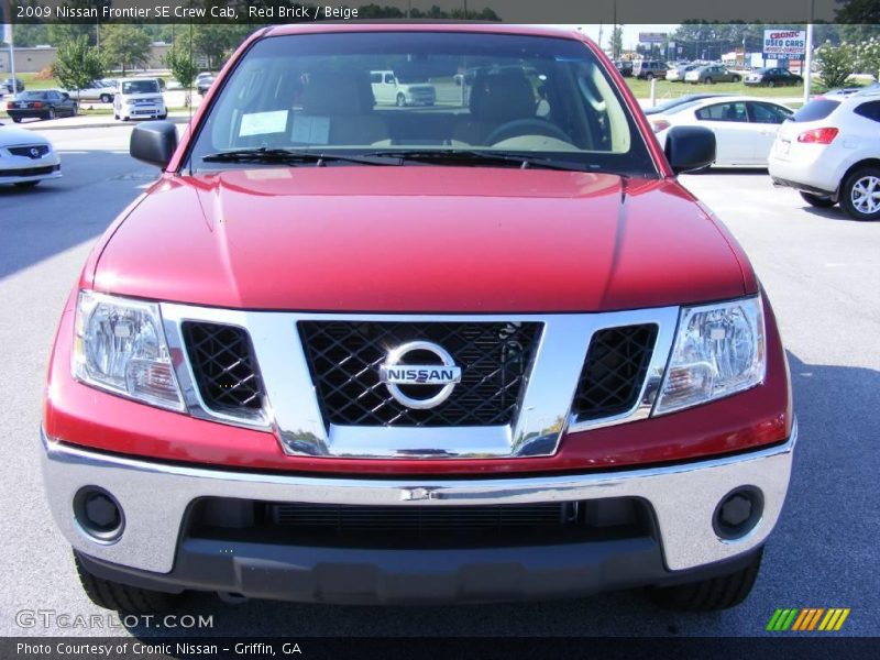Red Brick / Beige 2009 Nissan Frontier SE Crew Cab