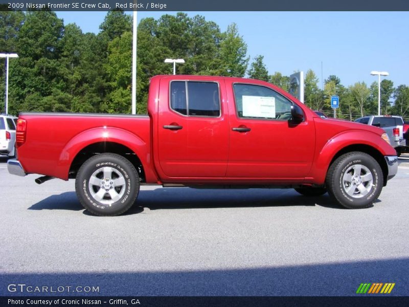 Red Brick / Beige 2009 Nissan Frontier SE Crew Cab